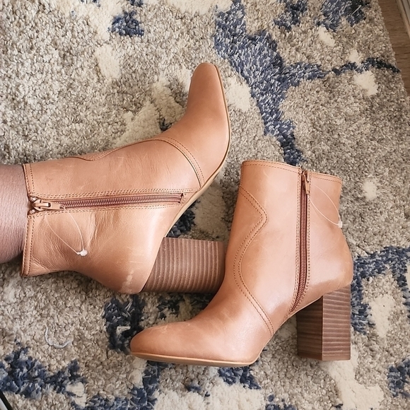 Lucky Brand Shoes - Lucky brand lk-sheirin camel booties Mob Wife Minimalist Chic